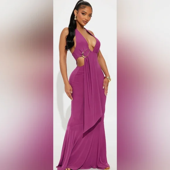 Fashion Nova Purple Maxi Dress - Picture 1 of 3